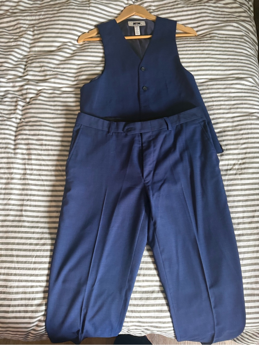 Joseph Abboud Men's-Style Navy Dress Trousers & Matching Vest